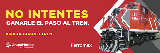 Cuidado con el Tren. Ferromex, campaña permanente