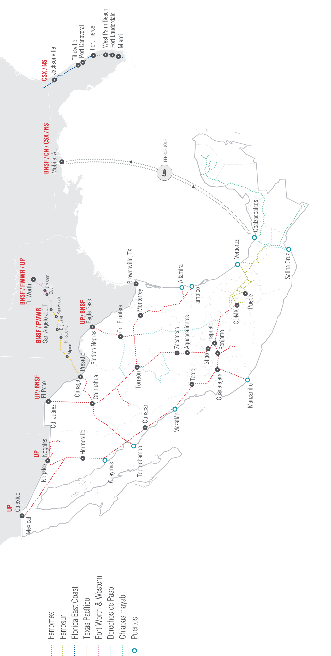 Mapas cobertura ferroviaria mobile