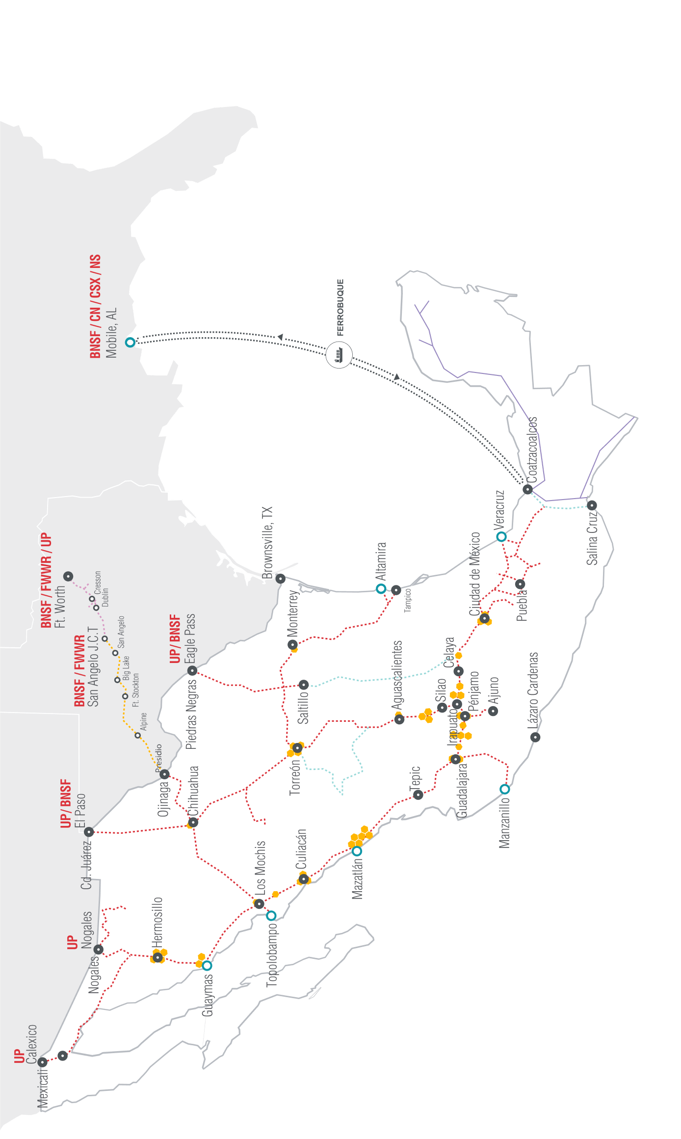 Mapas cobertura ferroviaria mobile