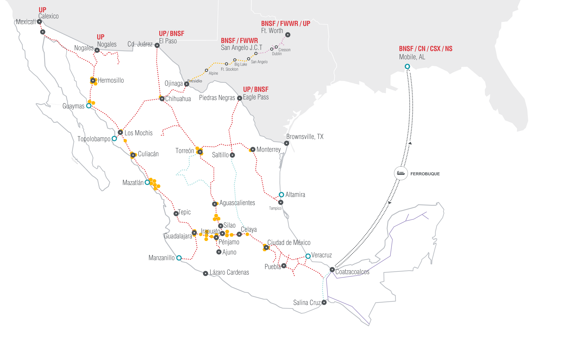 Mapas cobertura ferroviaria