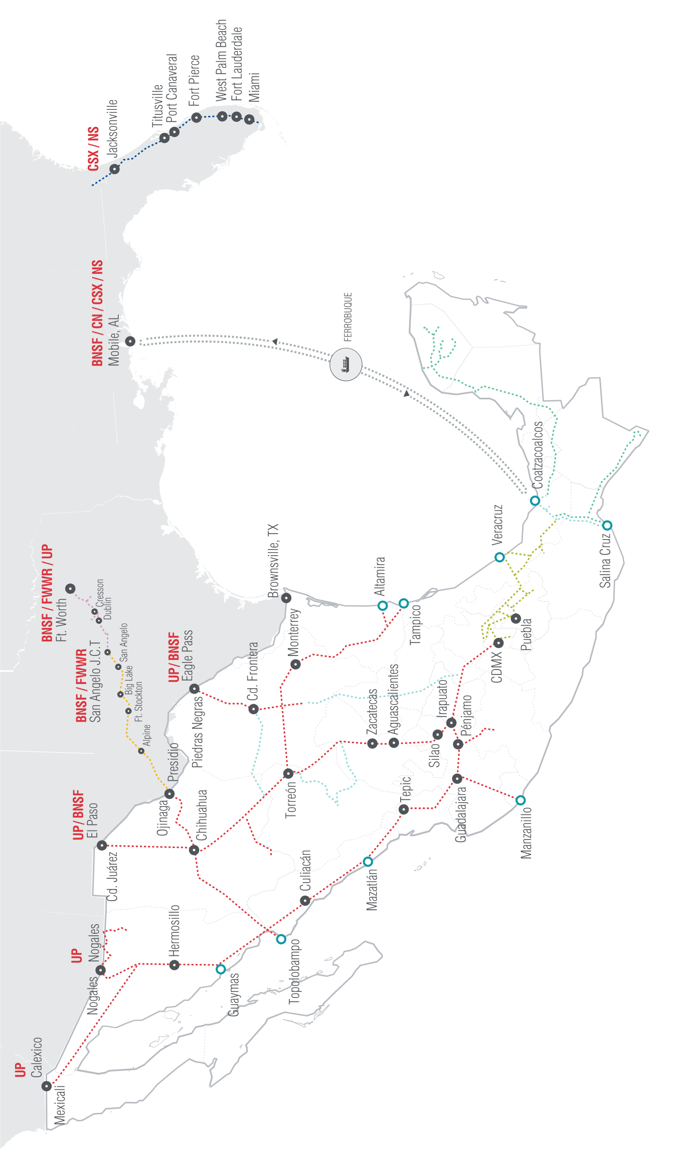 Mapas cobertura ferroviaria mobile