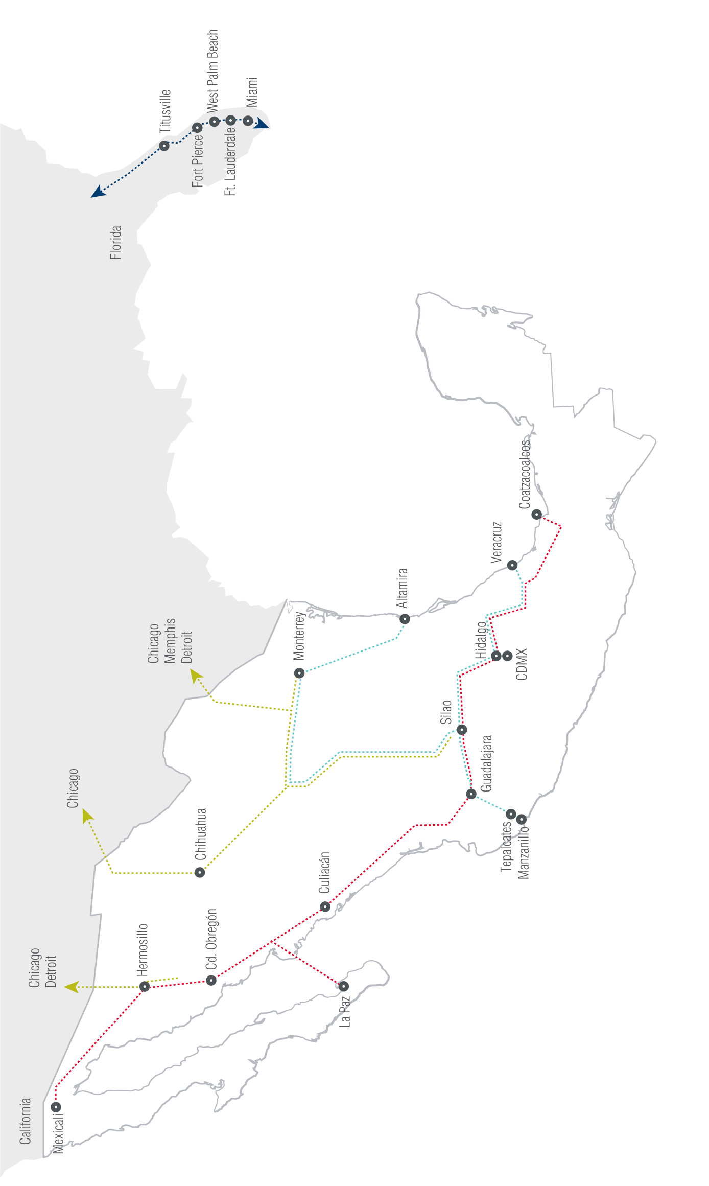 Mapas cobertura ferroviaria mobile