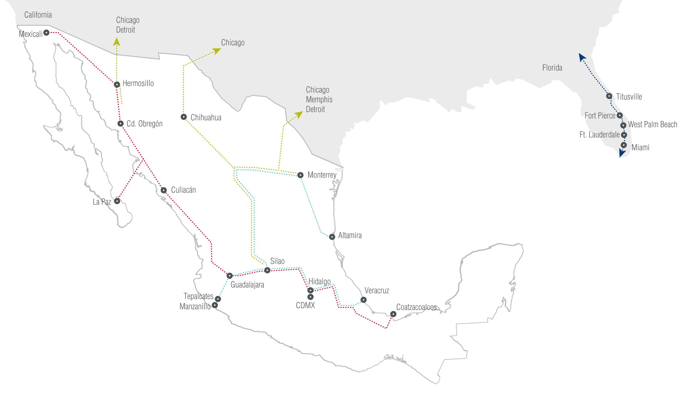 Mapas cobertura ferroviaria