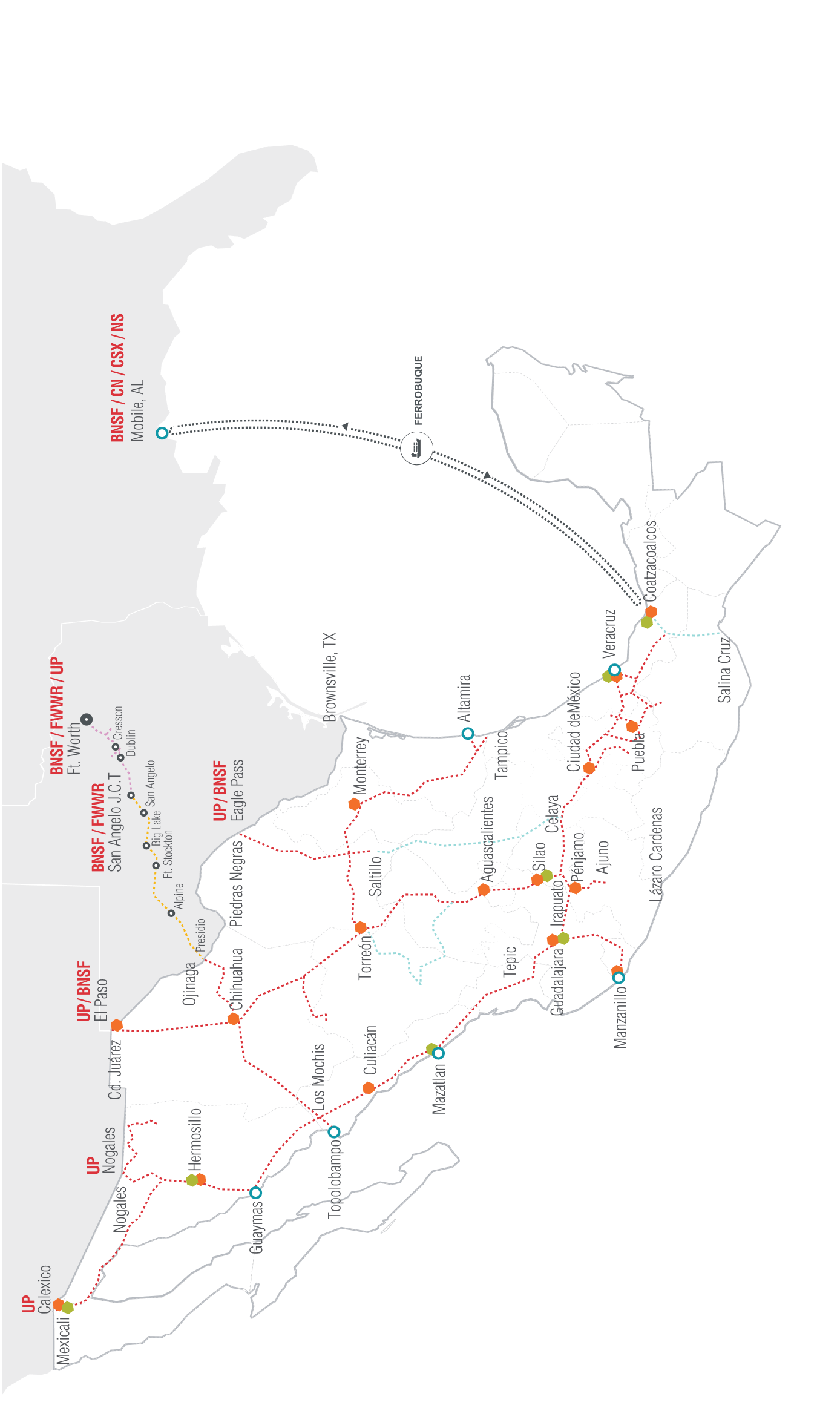 Mapas cobertura ferroviaria mobile