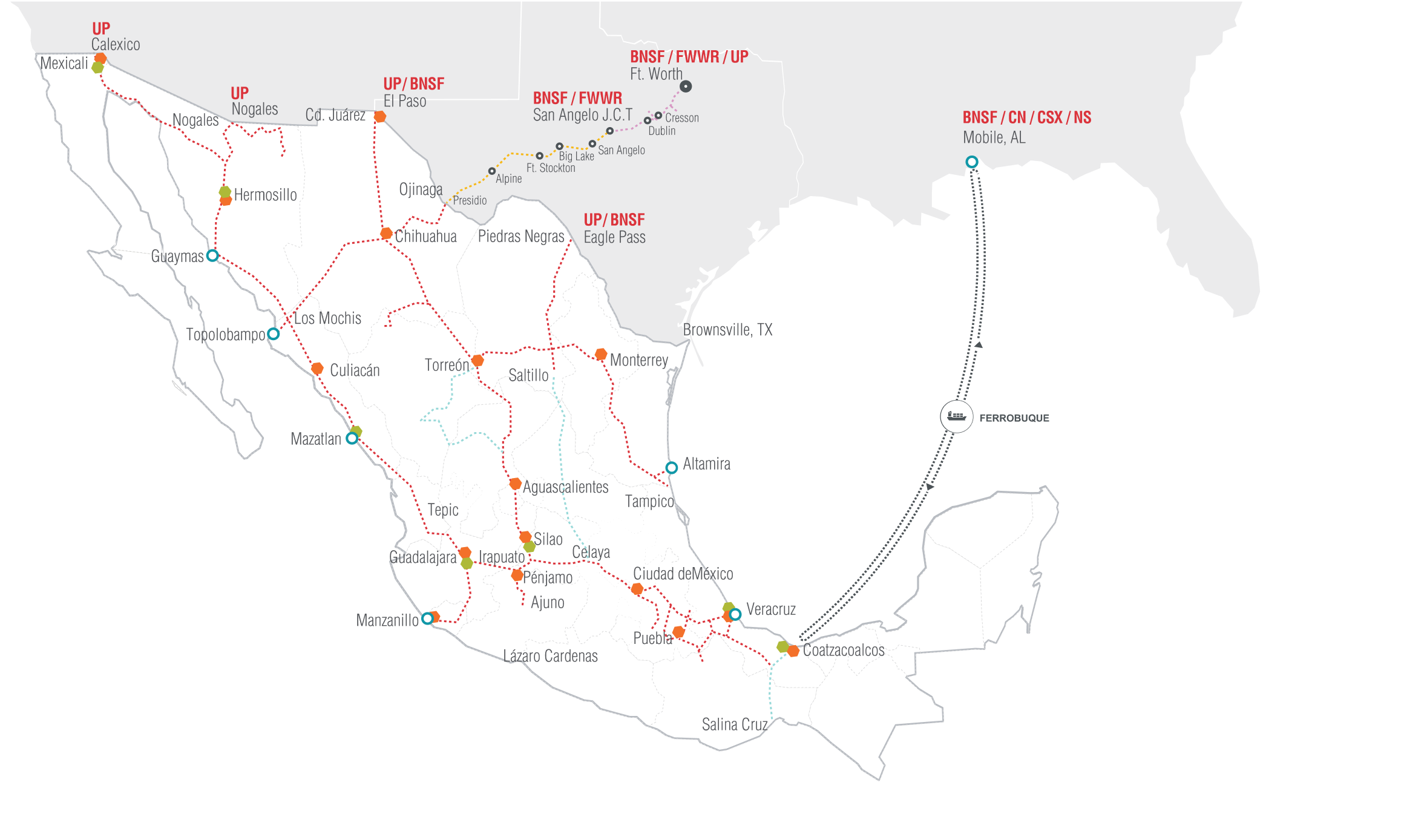 Mapas cobertura ferroviaria