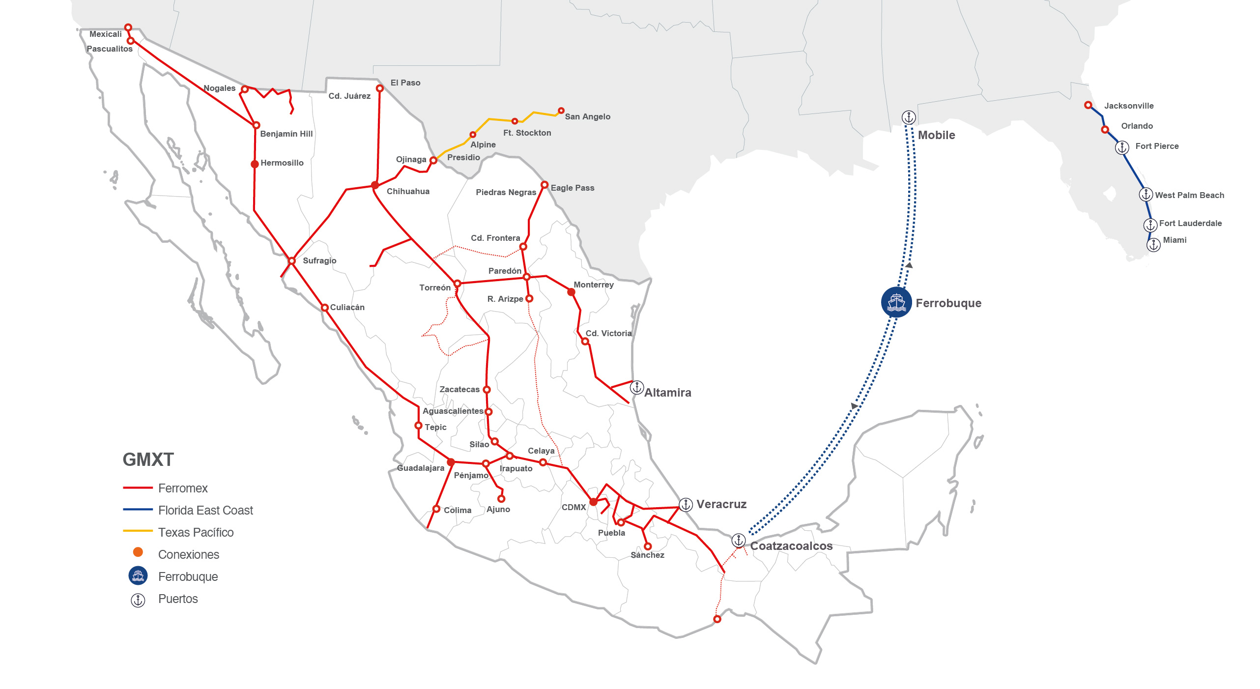 Mapas cobertura ferroviaria