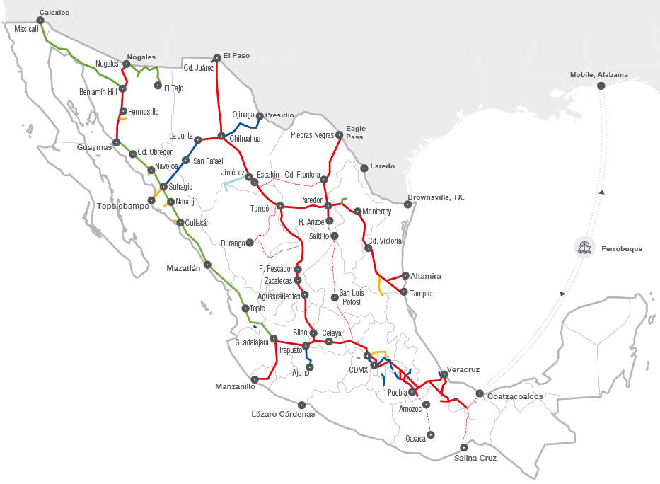 Mapas cobertura ferroviaria